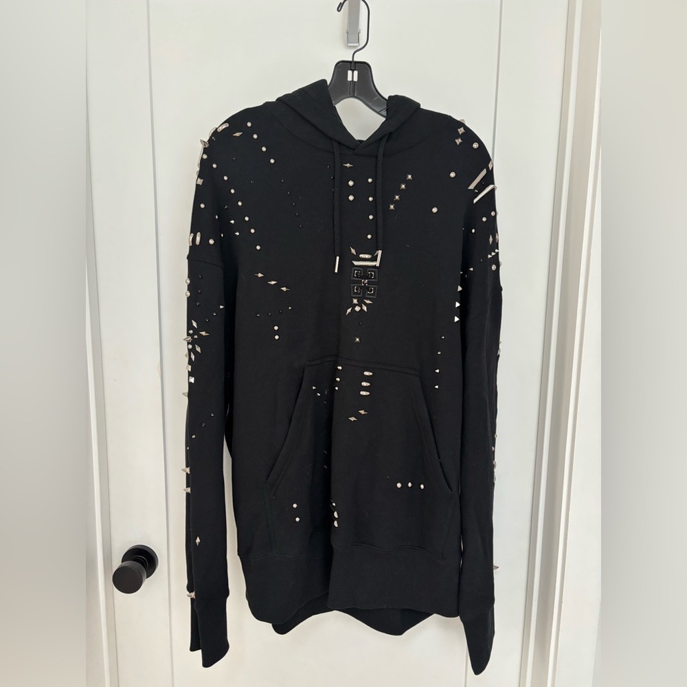 Givenchy Black Spiked Hoodie